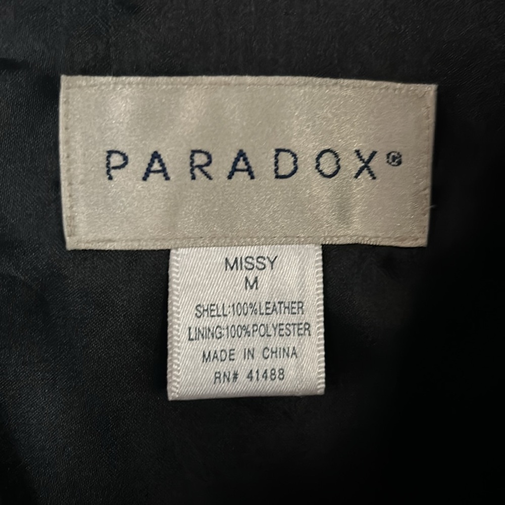 Black Double Breasted Leather Jacket. Excellent U… - image 2